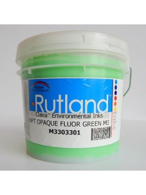 Rutland M3 NPT HO FLOUR GREEN plastisol screen print ink